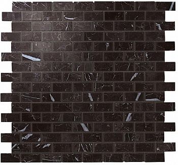 Мозаика Marvel Stone Nero M. Mosaico Lapp. Burattato 29.8x29.8