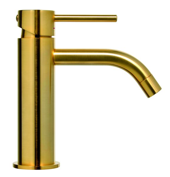 Смеситель для раковины без д/к, Золото медовое брашированное