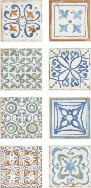 Вставка Виченца Майолика 4,9х4,9 белый