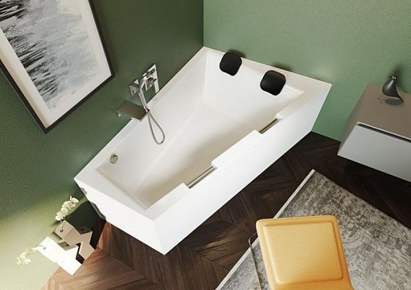 Акриловая ванна Riho Doppio 180 L Plug&Play Акриловая ванна Riho Doppio 180 L Plug&Play