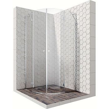 Душевой уголок Ambassador Diamond 12011101 90x90x200 профиль хром, стекло прозрачное