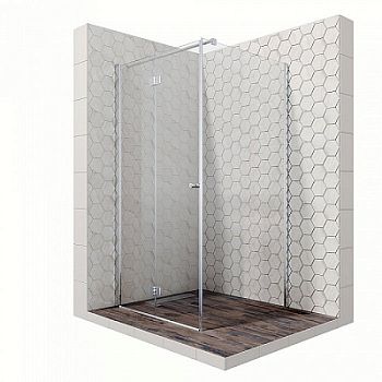 Душевой уголок Ambassador Diamond 12011106L 100x100x200 профиль хром, стекло прозрачное