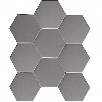 Мозаика Homework Mosaic Hexagon Big Grey Matt 25.6x29.5