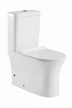 Унитаз-компакт Ceramica Nova Star Rimless CN1904 39 x 65 x 84 см безободковый с сиденьем Soft Close