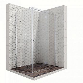 Душевой уголок Ambassador Diamond 12011108R 120x90x200 профиль хром, стекло прозрачное