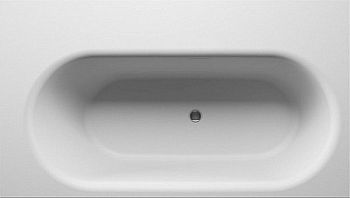 Ванна из искусственного камня Riho Burgos с полочками, 180х102 см