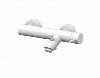 Смеситель для ванны без душ.набора, Белый матовый