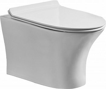 Унитаз подвесной Orange C01-100W безободковый, сиденье микролифт