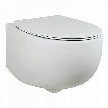 Унитаз подвесной AeT Dot 2.0 с креплениями, белый матовый S555T0R0V6101