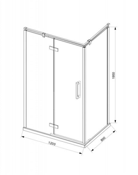 Душевой уголок Bravat Blackline BS120.3113AB R 120x80 см правый прямоугольный черный Душевой уголок Bravat Blackline BS120.3113AB R 120x80 см правый прямоугольный черный