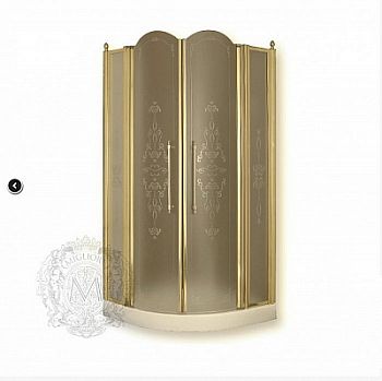 Душевой уголок Migliore Diadema 90x90x185 см стекло прозрачное с узором