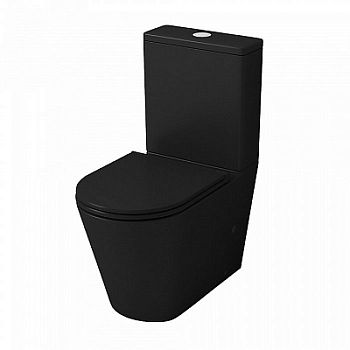 Унитаз напольный Grossman GR-4449BMS безободковый с сиденьем с микролифтом, черный