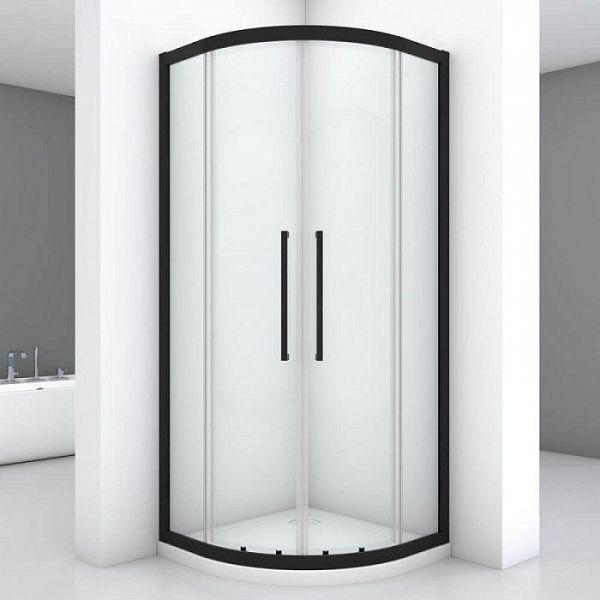 Душевой уголок Black&White Stellar Wind S801 100x100 см профиль черный матовый Душевой уголок Black&White Stellar Wind S801 100x100 см профиль черный матовый