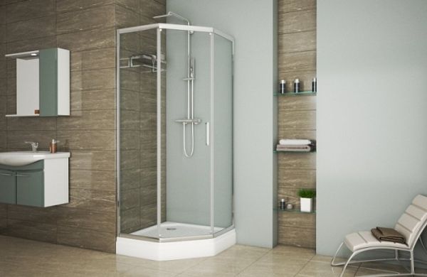 Душевой уголок 900х900х2000 мм Bravat Alfa BS090.6115A