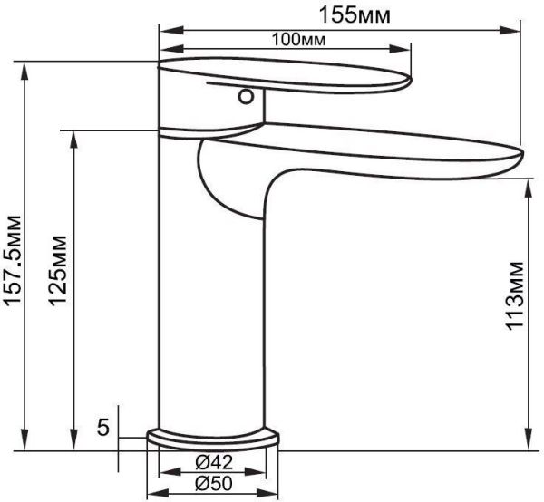 Смеситель для раковины Aquanet Stark FF35273-6