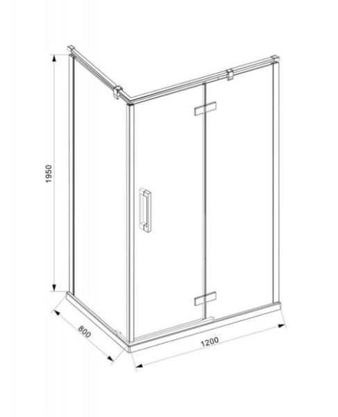 Душевой уголок Bravat Blackline BS120.3113AB R 120x80 см правый прямоугольный черный Душевой уголок Bravat Blackline BS120.3113AB R 120x80 см правый прямоугольный черный