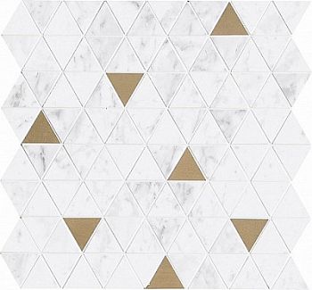 Мозаика Allmarble Wall Altissimo Sat.Mosaico Tria 40х43