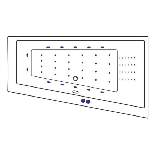 Акриловая ванна Excellent Sfera Slim P Nano 170x100 WAEX.SFP17S.NANO
