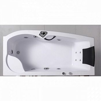 Акриловая ванна Orans OLS-BT-9501 170х85 см с гидромассажем со шторкой и душем