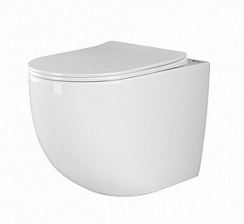 Унитаз приставной Ceramica Nova Mia Rimless CN1810 36 x 56 x 40 см безободковый с сиденьем Soft Close