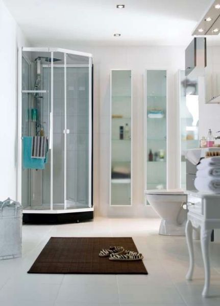 Душевая кабина IDO Showerama 8-5 90x90 стекло тонир., проф. белый