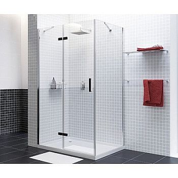 Душевой уголок Wasserkraft Aller Black 100 см стекло прозрачное