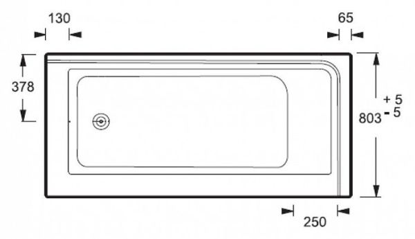 Акриловая ванна Jacob Delafon Formilia 170x80 правая