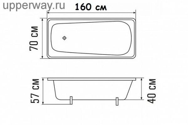 Стальная ванна Виз Reimar R-64901 160 см белая орхидея Стальная ванна Виз Reimar R-64901 160 см белая орхидея