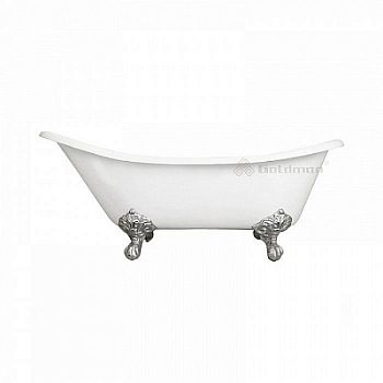 Чугунная ванна Goldman Bristol 170x76x50x55 см с ножками и сифоном