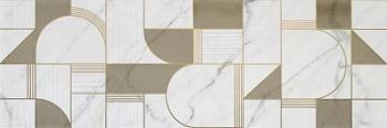 Декор Allmarble Wall Golden White Satin Decoro Club 40x120