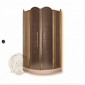 Душевой уголок стекло Migliore Diadema 90x90x185 см стекло матовое с узором