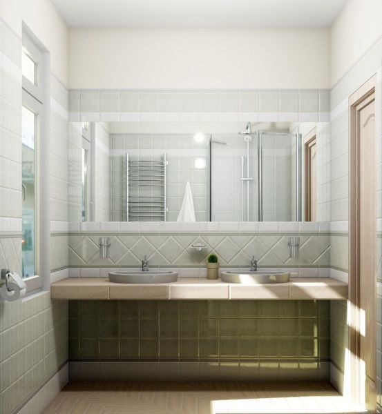 Керамогранит Вяз беж 9,9х40,2