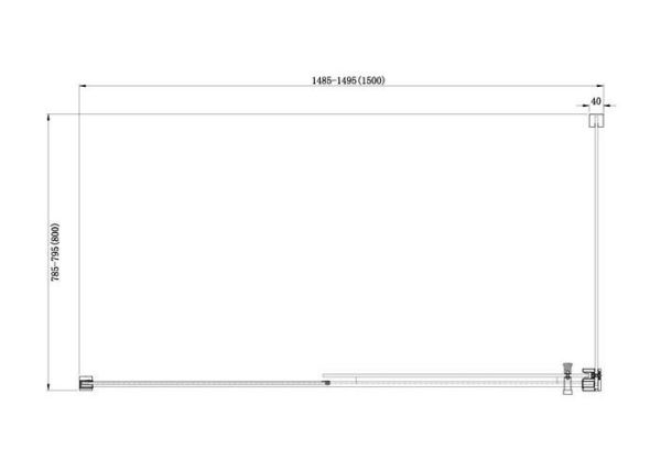 Душевой уголок Aquanet Delta NPE1131 150x80 см