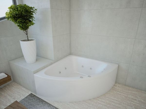 Акриловая ванна Aquatek Юпитер 150 см на объемном каркасе