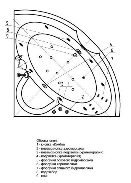 Акриловая ванна Aquatek Поларис 155 см на объемном каркасе