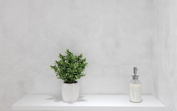 Плитка Carly рельеф кирпичи декорированная светло-серый 29,8х59,8