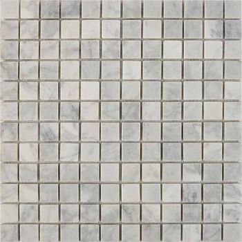 PIX 240 Bianco carrara, чип 23х23 мм, сетка 305х305х6 мм, Матовая PIX 240 Bianco carrara, чип 23х23 мм, сетка 305х305х6 мм, Матовая