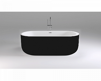 Акриловая ванна Black&White Swan SB109-Black, 170x80 см, черная
