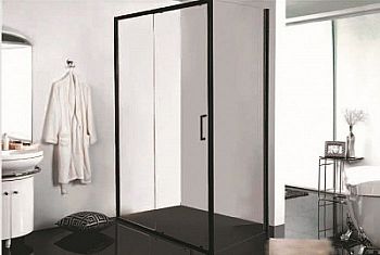 Душевой уголок Bravat Blackline BS120.3101B 120x80x200 см прямоугольный черный