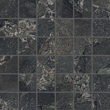 Unique Intensity Mosaico 5X5 Cobblestone Black 30x30