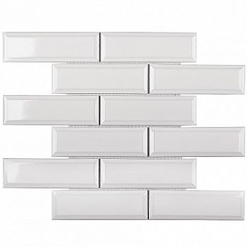 Мозаика Homework Mosaic Metro White Glossy 45x145 28.7x29.6