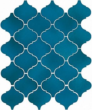 Плитка Арабески Майолика синий 26х30