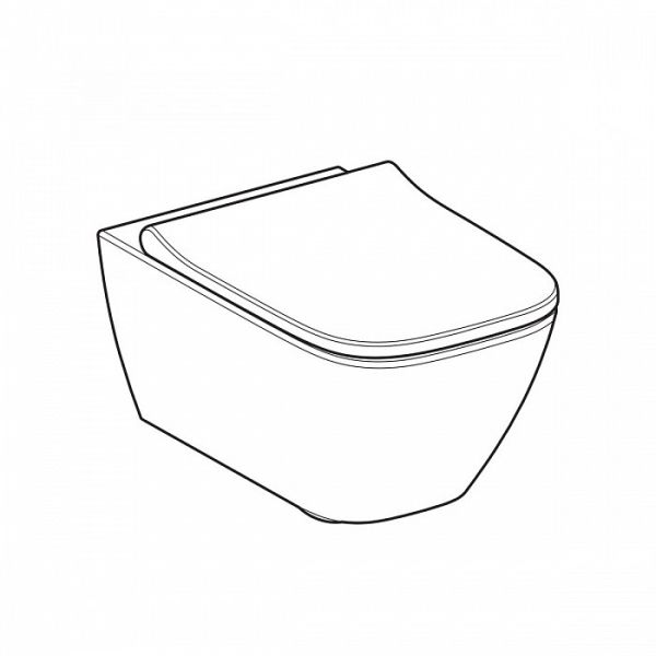 Унитаз подвесной Geberit Smyle Square 500.683.01.1 белый Унитаз подвесной Geberit Smyle Square 500.683.01.1 белый