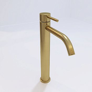 Смеситель для раковины, брашированное медовое золото LIGHT Paffoni LIG081HGSP