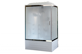Душевая кабина Royal Bath RB8100BP2-M-CH 100х80 см левая стекло матовое
