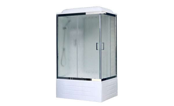 Душевая кабина Royal Bath BP RB 8100BP6-WC-CH-L 100x80 см левая задние стенки белые дверь матовая