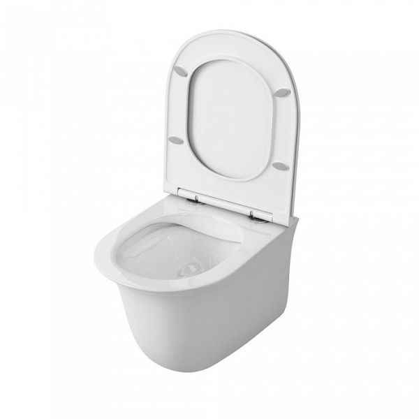Унитаз подвесной OWL 1975 Eter Cirkel-H OWLT190201 безободковый с микролифтом Унитаз подвесной OWL 1975 Eter Cirkel-H OWLT190201 безободковый с микролифтом