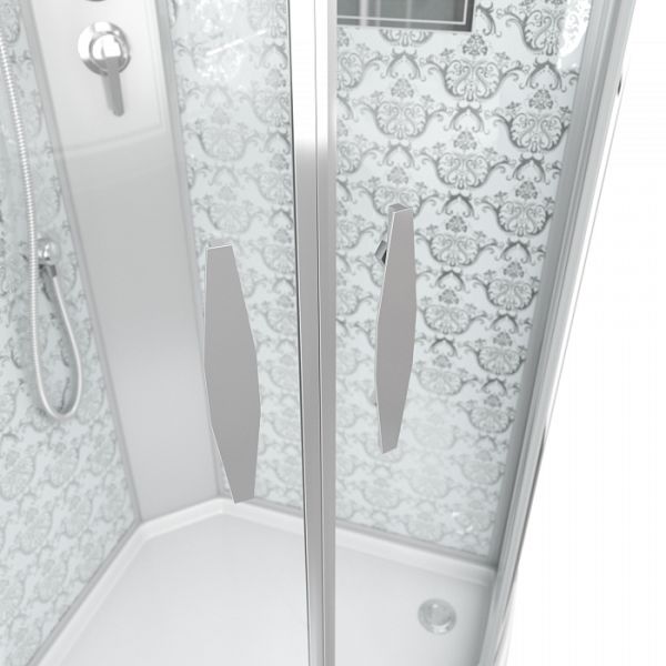 Душевая кабина Niagara Luxe NG-7715WBK 90х90х210 стекло прозрачное