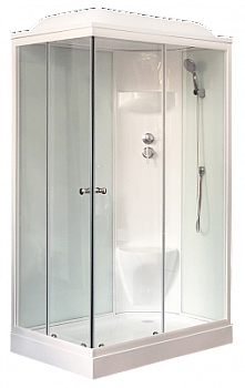 Душевая кабина Royal Bath 8120HP6-WT белое/прозрачное правая