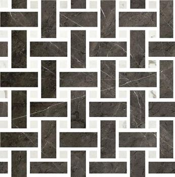 Amani Grey Mosaico Intreccio 30x30
